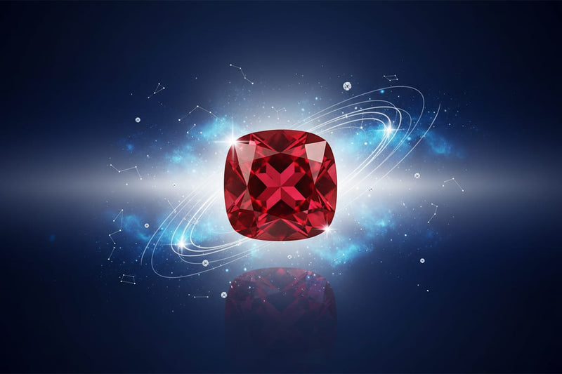 Natural Ruby Manek gemstones collection - certified astrological rubies with deep red color and excellent clarity