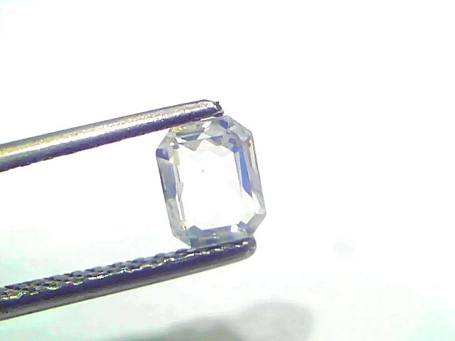 1.00 Ct Certified Unheated Untreated Natural Ceylon White Sapphire