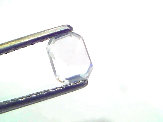 1.00 Ct Certified Unheated Untreated Natural Ceylon White Sapphire