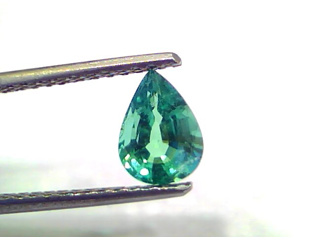 1.08 Ct GII Certified Untreated Natural Zambian Emerald Gemstone AAAAA