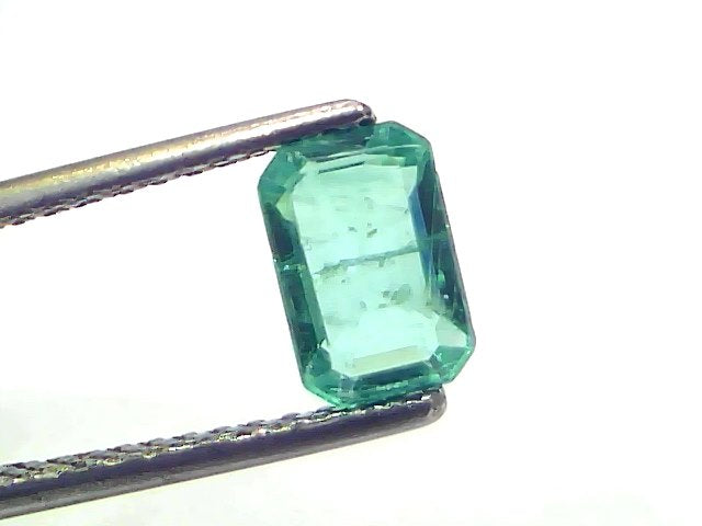 1.15 Ct Certified Untreated Natural Zambian Emerald Gemstone Panna