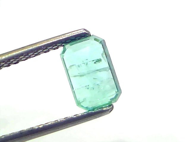 1.15 Ct Certified Untreated Natural Zambian Emerald Gemstone Panna