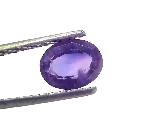 2.11 Ct Certified Unheated Natural Ceylon Purplish Sapphire Khooni Neelam