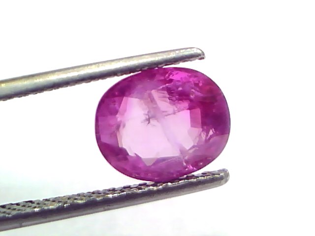 2.77 Ct GII Certified Unheated Untreated Natural Old Burma Ruby AAA