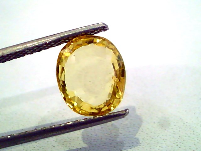 2.85 Ct Unheated Untreated Natural Ceylon Yellow Sapphire AAAAA