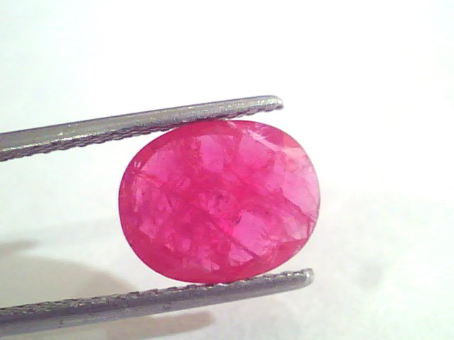 2.96 Ct Natural Old Burma Mines Ruby Gemstone Manik Stone