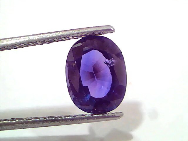 3.20 Ct GII Certified Unheated Untreated Natural Ceylon Deep Blue Sapphire