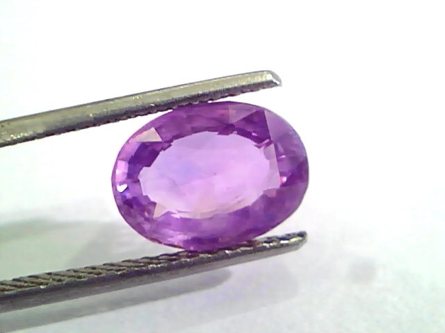 3.78 Ct Unheated Untreated Natural Purple Sapphire Khuni Neelam