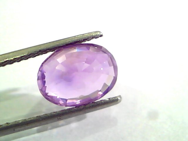 3.78 Ct Unheated Untreated Natural Purple Sapphire Khuni Neelam